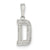 Sterling Silver Initial D Charm hide-image