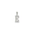 Initial E Charm in Sterling Silver