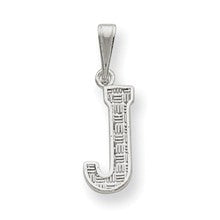Sterling Silver Initial J Charm hide-image