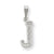 Sterling Silver Initial J Charm hide-image