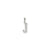 Initial J Charm in Sterling Silver