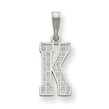Sterling Silver Initial K Charm hide-image