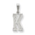 Sterling Silver Initial K Charm hide-image