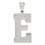 Sterling Silver Initial E Charm hide-image