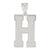 Sterling Silver Initial H Charm hide-image