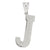Sterling Silver Initial J Charm hide-image