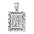 Initial A Charm in Sterling Silver