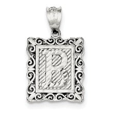 Sterling Silver Initial B Charm hide-image