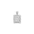 Initial E Charm in Sterling Silver