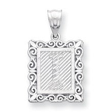 Sterling Silver Initial I Charm hide-image