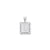 Initial I Charm in Sterling Silver