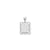 Initial J Charm in Sterling Silver