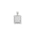 Initial M Charm in Sterling Silver