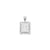 Initial T Charm in Sterling Silver