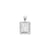 Initial V Charm in Sterling Silver