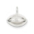 Football Charm in Sterling Silver