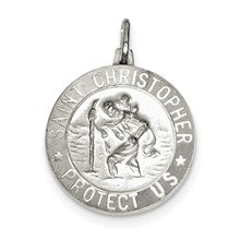 Sterling Silver St. Christopher Medal Charm hide-image