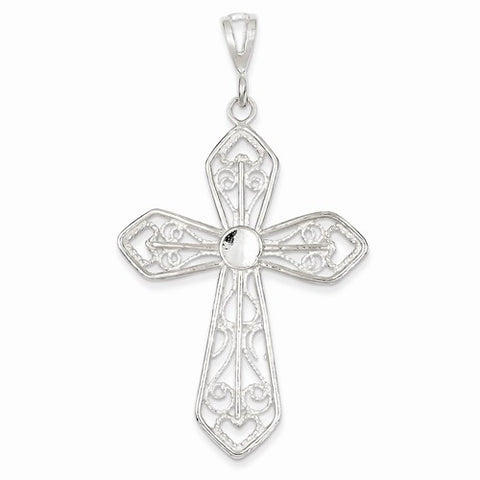 Sterling Silver Passion Cross pendant, Alluring Pendants for Necklace