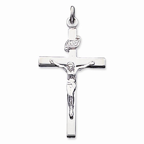 Sterling Silver INRI Crucifix Pendant, Classy Pendants for Necklace