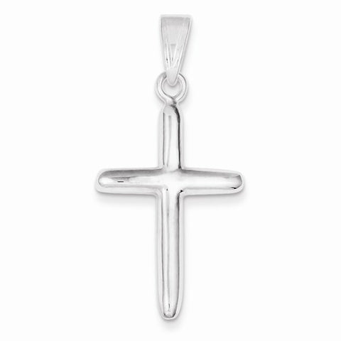 Sterling Silver Polished Cross Pendant, Pendants for Necklace