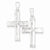 Sterling Silver Reversible Cross Pendant, Pendants for Necklace