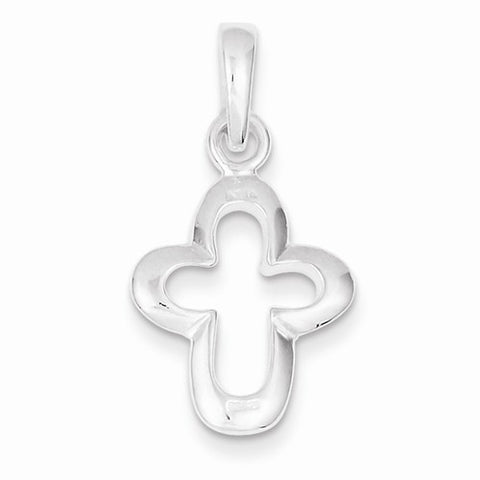 Sterling Silver Outline Cross Pendant, Pendants for Necklace