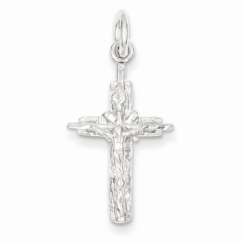 Sterling Silver INRI Crucifix Pendant, Classy Pendants for Necklace