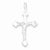 Sterling Silver Crucifix Pendant, Charm