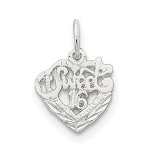 Sterling Silver Sweet 16 Charm hide-image