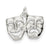 Comedy/Tragedy Charm in Sterling Silver