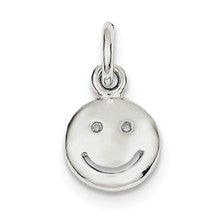 Sterling Silver Happy Face Charm hide-image