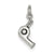 Sterling Silver Hair Dryer Charm hide-image