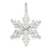 Snowflake Charm in Sterling Silver