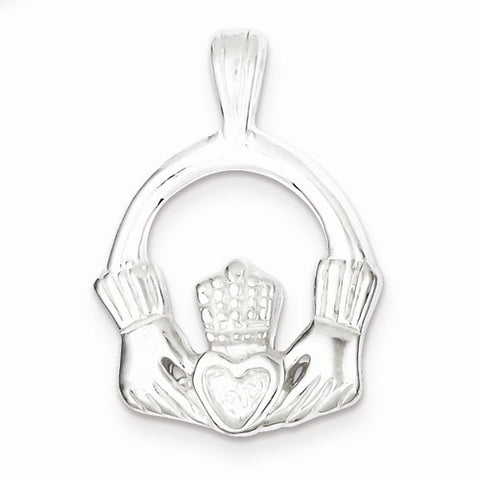 Sterling Silver Claddagh Pendant, Pendants for Necklace