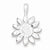Sterling Silver Sunflower Pendant, Pendants for Necklace
