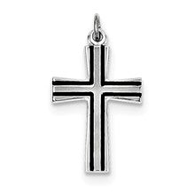 Sterling Silver Enameled Latin Cross Charm hide-image