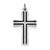 Sterling Silver Enameled Latin Cross Charm hide-image