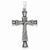 Sterling Silver Antiqued Cross Pendant, Exquisite Pendants for Necklace
