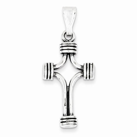 Sterling Silver Antiqued Cross Pendant, Pendants for Necklace