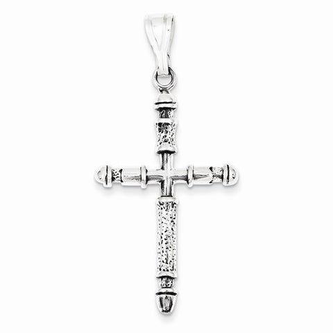 Sterling Silver Antiqued Cross Pendant, Classy Pendants for Necklace