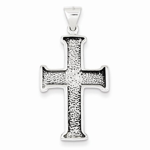 Sterling Silver Antiqued Cross Pendant, Appealing Pendants for Necklace