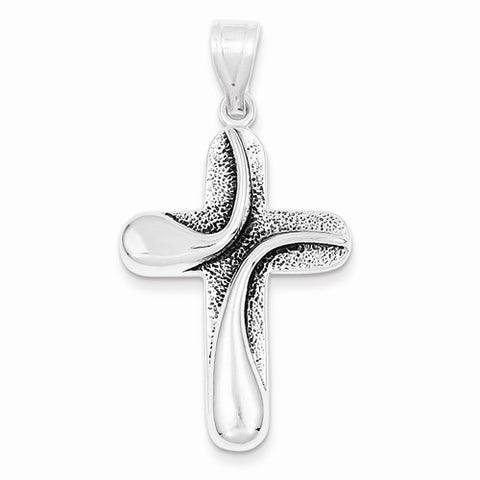 Sterling Silver Antiqued Cross Pendant, Adorable Pendants for Necklace