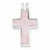 Sterling Silver Pink Shell Cross Pendant, Pendants for Necklace