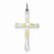 Sterling Silver & Vermeil CZ Cross Pendant, Pendants for Necklace