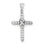 Sterling Silver CZ Cross Charm hide-image