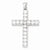 Sterling Silver CZ Latin Cross pendant, Stylish Pendants for Necklace