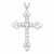 Sterling Silver CZ Cross Pendant, Alluring Pendants for Necklace