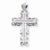 Sterling Silver CZ Cross Pendant, Appealing Pendants for Necklace