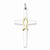 Sterling Silver & Vermeil Cross pendant, Charm