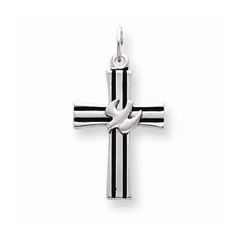 Sterling Silver Dove Cross pendant, Beautiful Pendants for Necklace